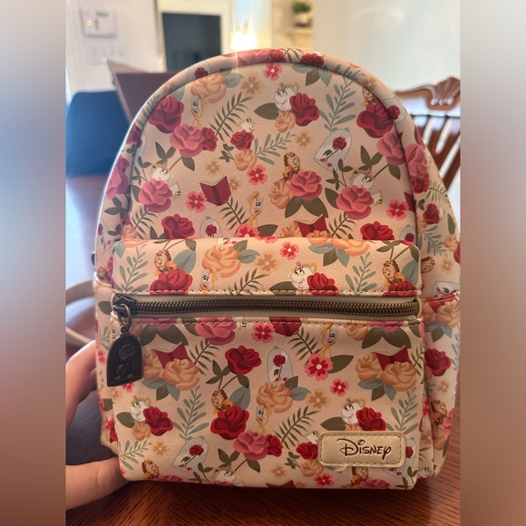 Loungefly Disney floral Belle beauty and the beast mini backpack - Picture 4 of 12
